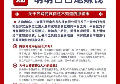 【齐购商城】首码占位，团队自动滑落裂变