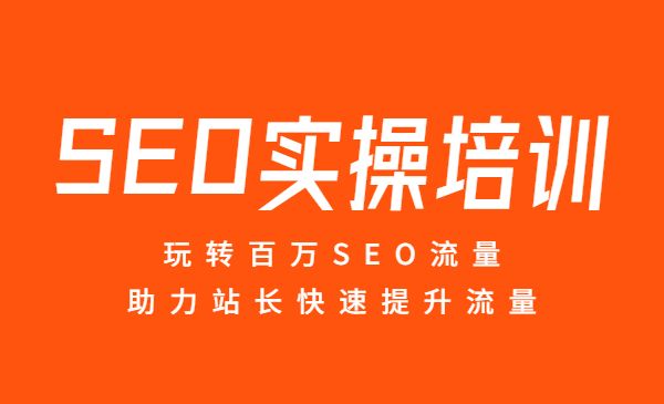 SEO实操培训：玩转百万SEO流量，助力站长快速提升流量