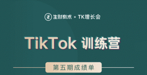（0016期）TikTok第五期训练营结营，带你玩赚TikTok，40天变现22万美金（无水印）
