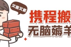 （2816期）携程最新无脑薅羊毛低保玩法，后期稳定一天几十的收益，可多号放大收益