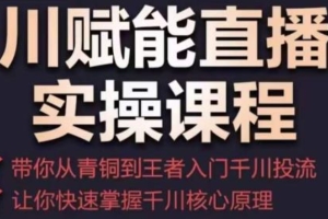 （2975期）千川赋能直播间实操课程，带你从青铜到王者的入门千川投流，让你快速掌握千川核心原理