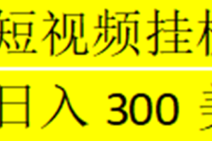 （3295期）海外暴力短视频挂机全自动撸美金 单机日入300美元+【脚本免费】