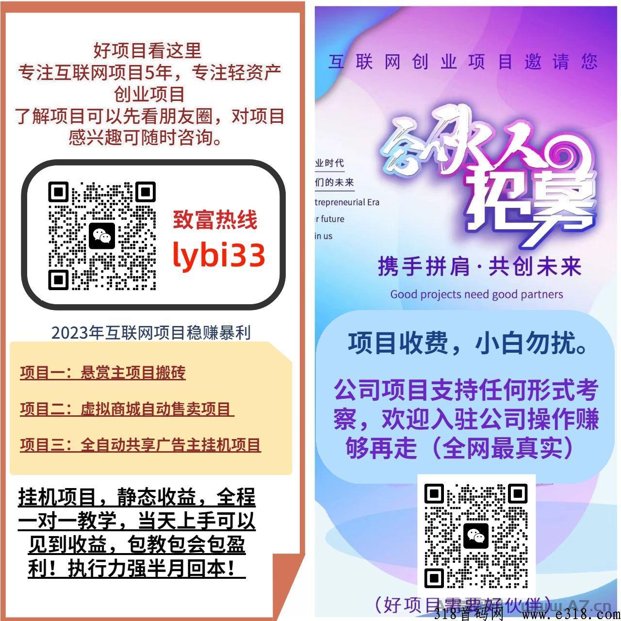 不挣钱包退！！！！！悬赏主项目，虚拟店铺项目，广告主项目，可签合同-第2张图片-首码圈